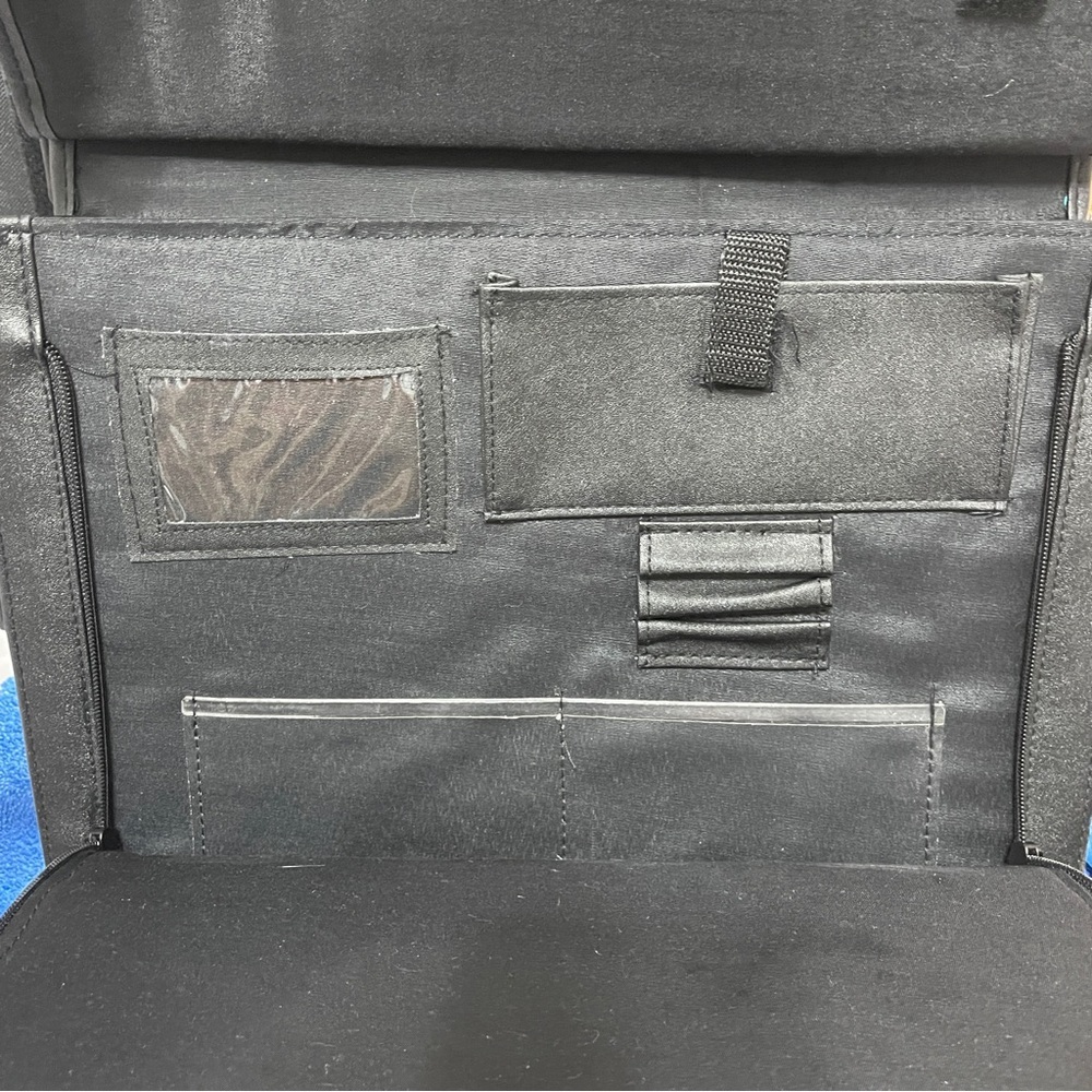 Messenger Bag Men’s Black Leather Crossbody Adjustable Shoulder Computer Bag - Picture 4 of 8